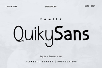 Quiky Sans Font Family