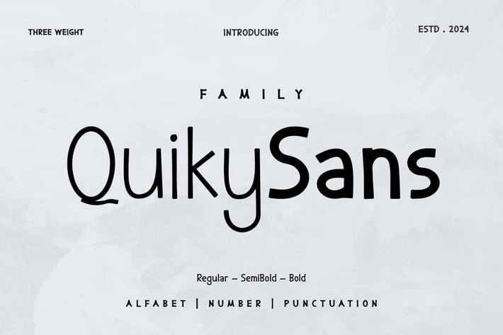 Quiky Sans Font Family