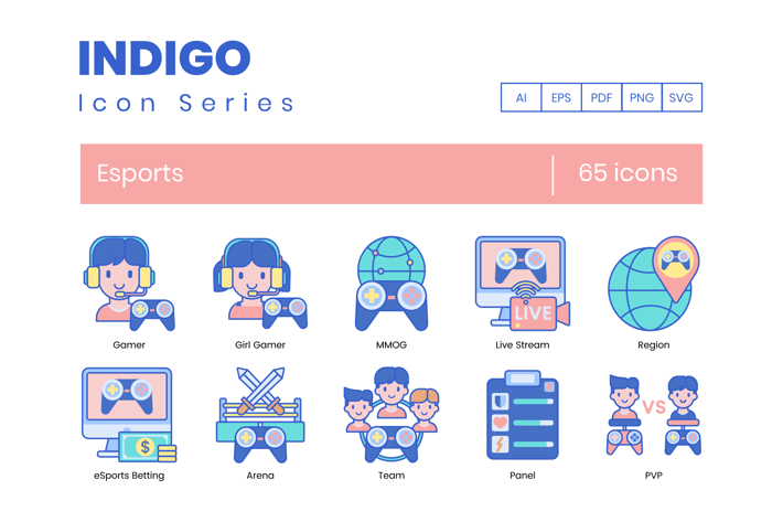 65 Esports & Egaming Icons