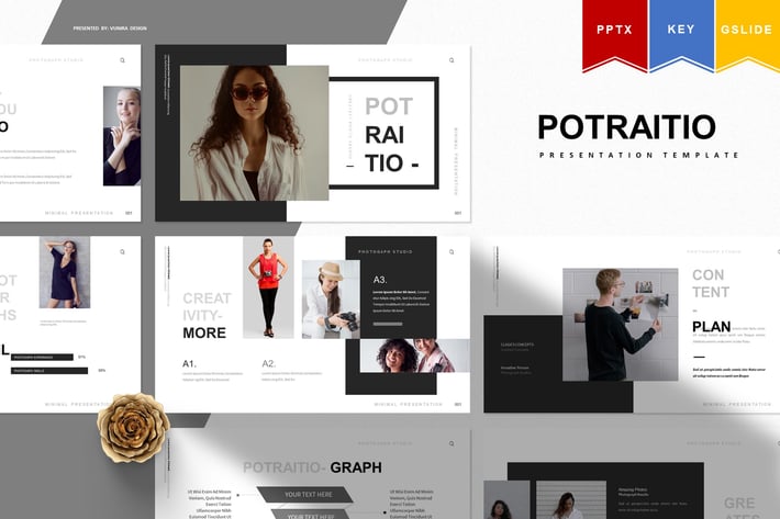 Potraito | Powerpoint, Keynote, Google Slides