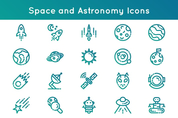 Space and Astronomy Icons