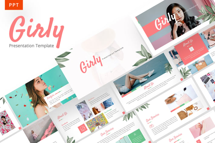 Girly - Beautiful Powerpoint Template