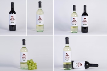 Wine Bottle Mock Up