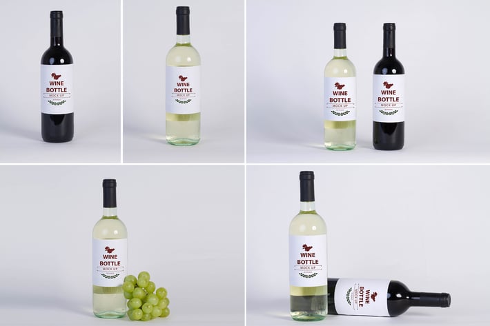 Wine Bottle Mock Up