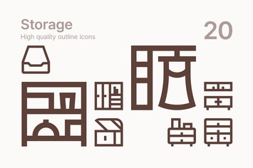 Home Storage Icons