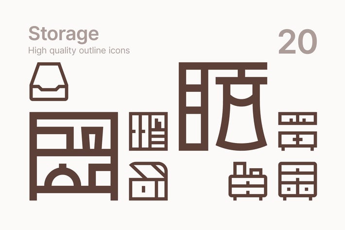 Home Storage Icons