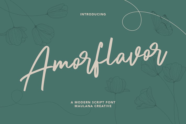 Amorflavor Script Font