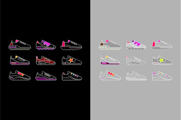 Sneaker Vector Icon Set