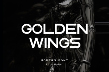 Golden Wings Sans Serif Font