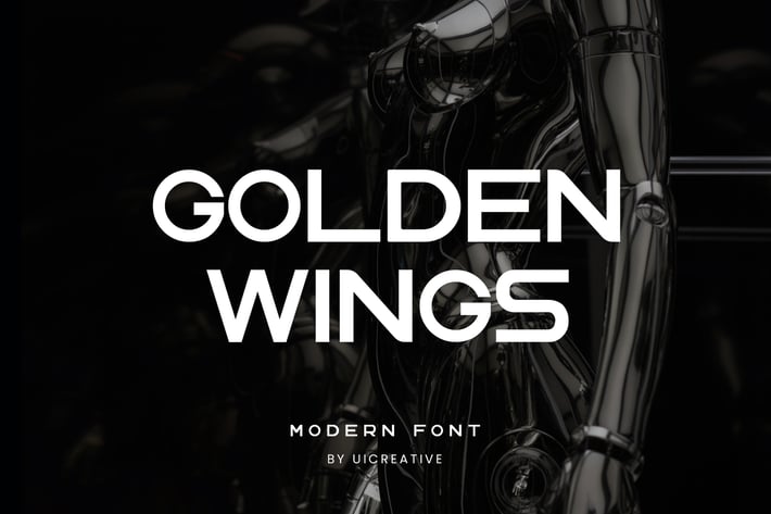 Golden Wings Sans Serif Font