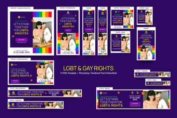LGBT & Gay Rights Celebration Banners Ad