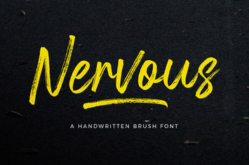 Nervous Brush Font
