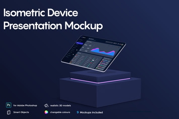Isometric Device Presentation Mockup