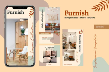 Instagram Feeds & Stories Template - Keynote