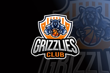 Grizzlies Basketball Logo Template