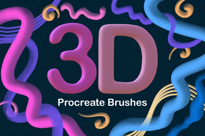 3D Pop Procreate Brushes