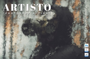 Artisto - Realistic Painting Photoshop Action