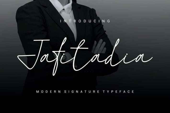 Jafitadia - Modern Signature Font
