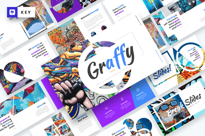 Graffy - Urban Art & Graffiti Keynote Template