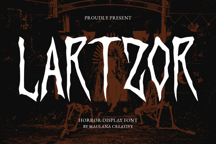 Lartzor Horror Display Font