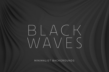 Black Minimalist Wave Backgrounds 2