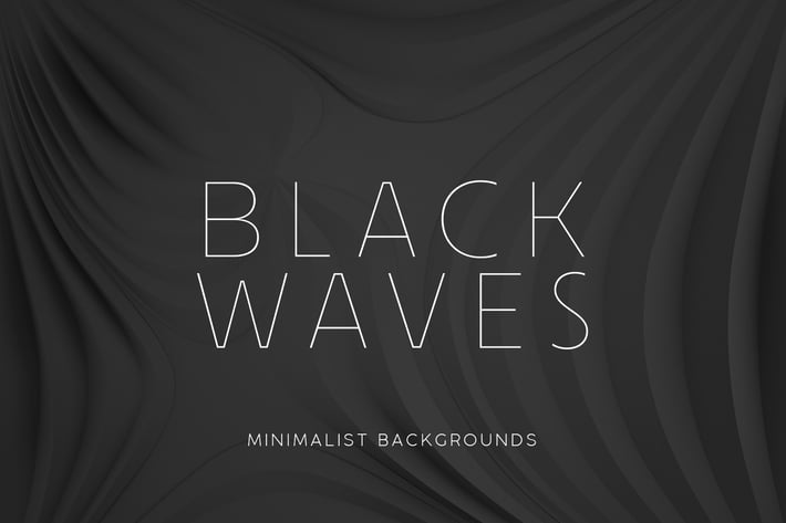 Black Minimalist Wave Backgrounds 2