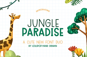 Jungle Paradise Font Duo