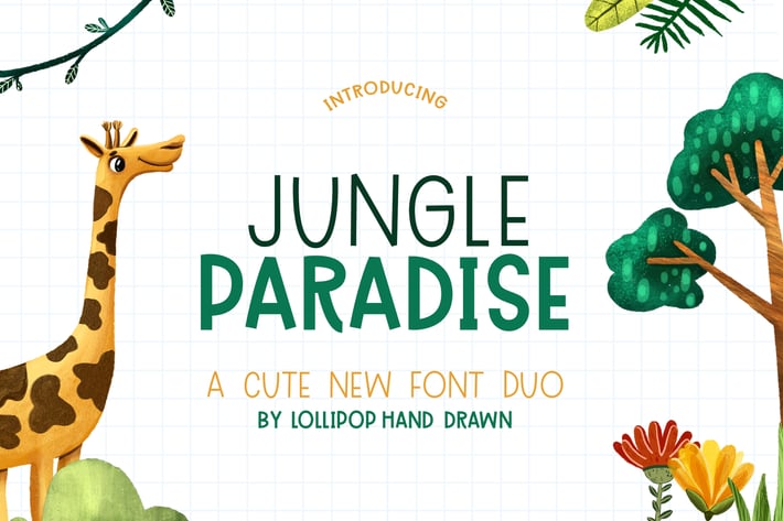 Jungle Paradise Font Duo