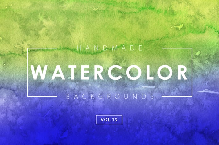 Handmade Watercolor Backgrounds Vol.19