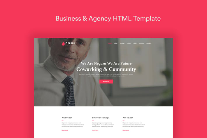 Negozu - Business and Consulting Services HTML Tem