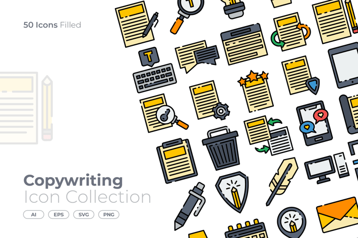Copywriting Filled Icon