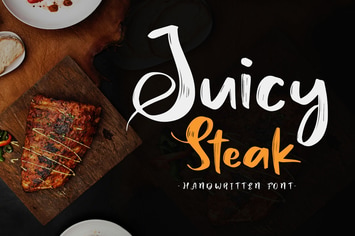 Juicy Steak - Handwritten Font