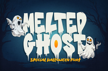 Melted Ghost - Special Halloween Font