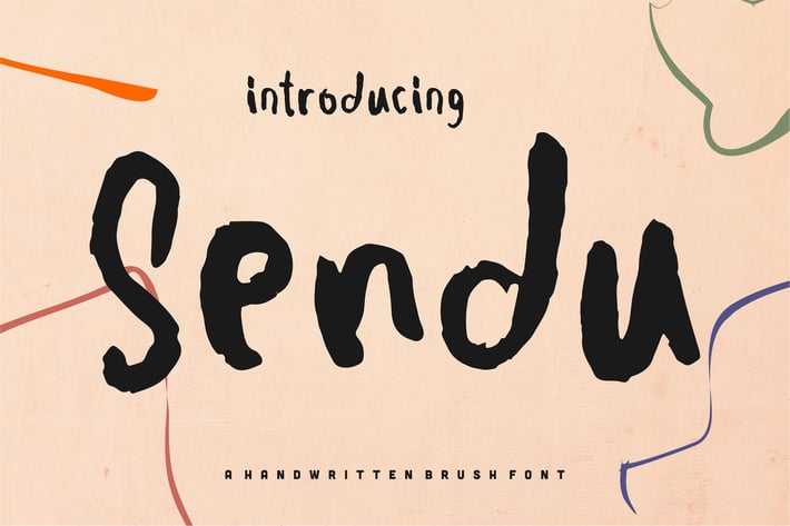 Sendu | A Handwritten Brush Font