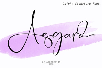 Asgard - Signature Font