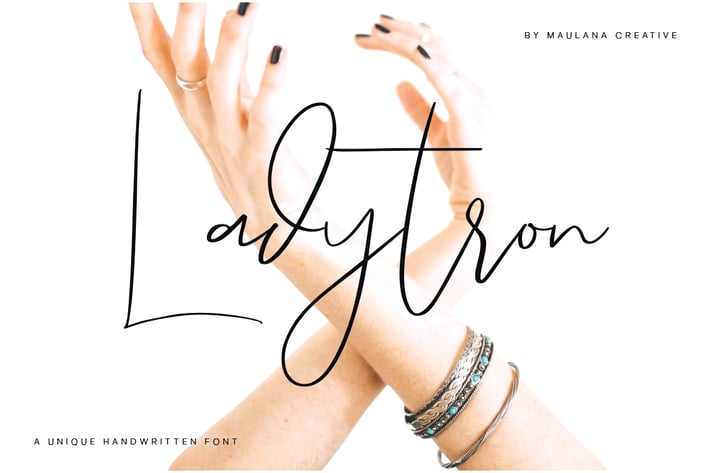 Ladytron Script - Logo Font