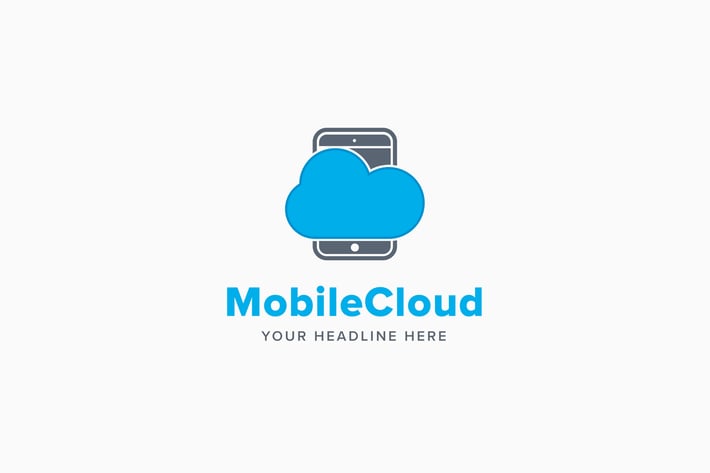 Mobile Cloud Logo Template
