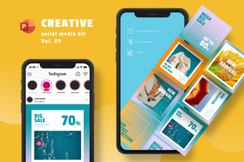 Creative Social Media Kit Vol. 09 - PowerPoint