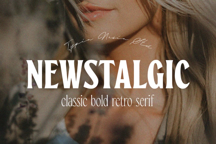 Newstalgic - Classic Retro Extra Black Serif Font