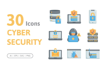 30 Cyber Security Icons