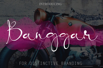 Banggar - Signature Font