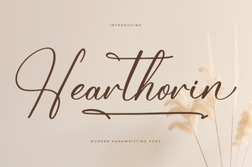 Hearthorin Modern Handwritten Font