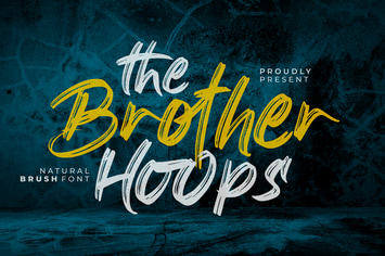The Brother Hoops - Brush Font