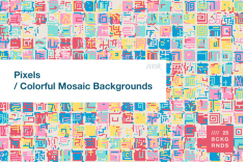 Pixels | Colorful Mosaic Backgrounds
