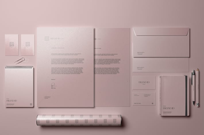 Office Stationery Set Mockup