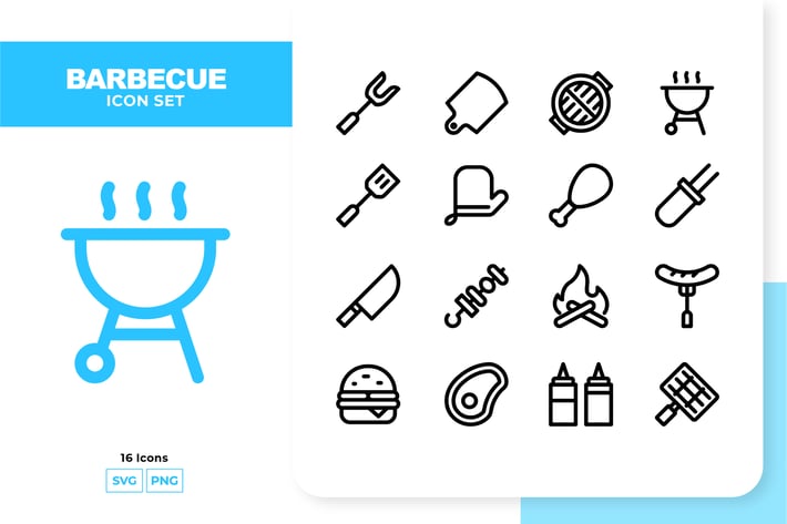 Barbecue Icon Set