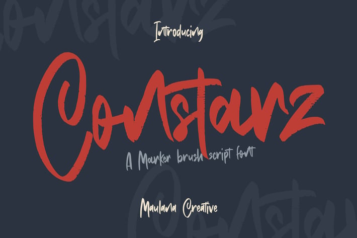 Constarz Marker Brush Script Font