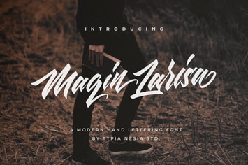 Maqin Larisa Script Logo Font