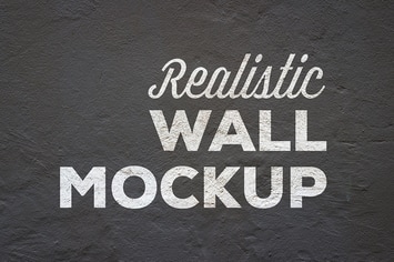 Realistic Wall Mockup