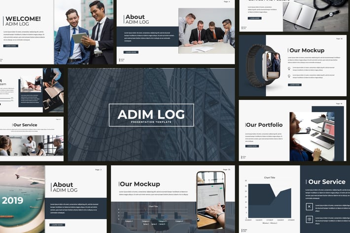 Admin Log Business Powerpoint